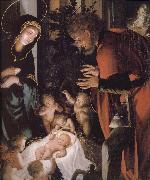 Hans Holbein The birth of Christ oil